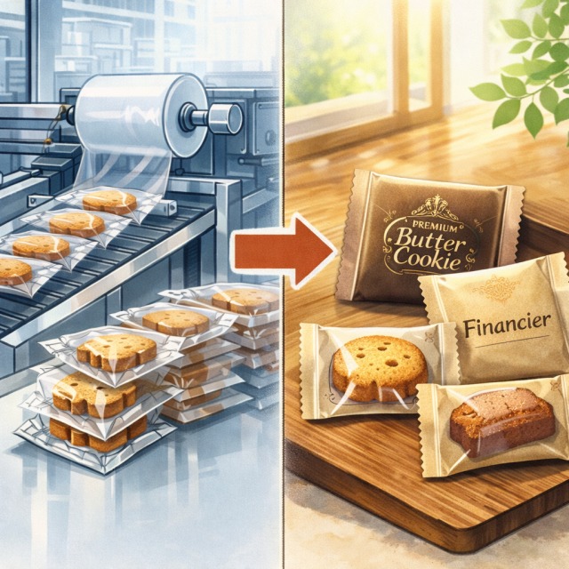 プラスチック包装から紙包装への切り替え画像